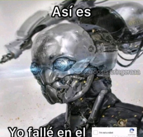 el autor es un robot - meme