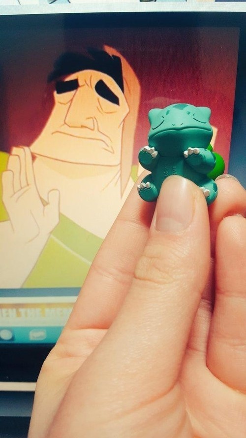 When the bulbasaur is just right - meme