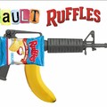 Assault ruffle with illegal banana clip