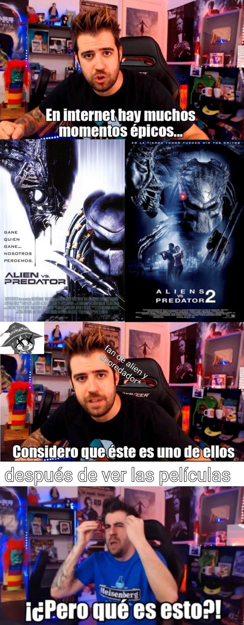 La nueva película de Predator no me parecio mala - meme