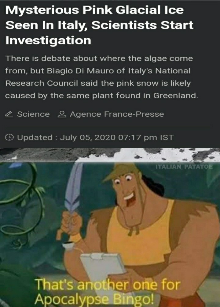 It speeds up global warming apparently - meme