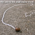Snail slime, snail slime, salt salt salt.