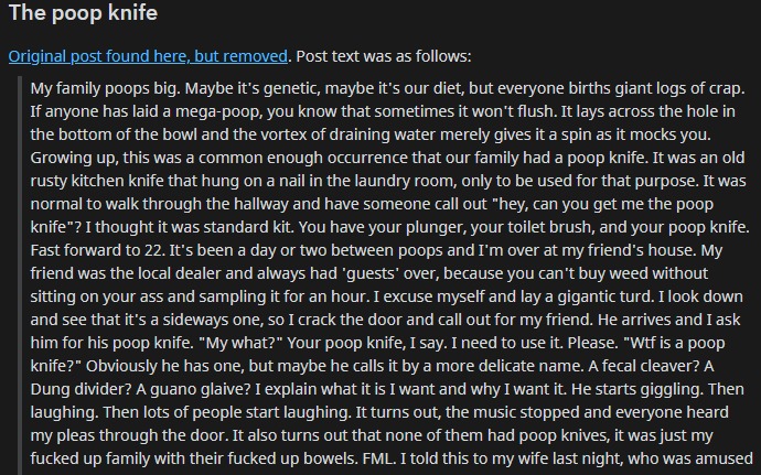 The Poop Knife - meme