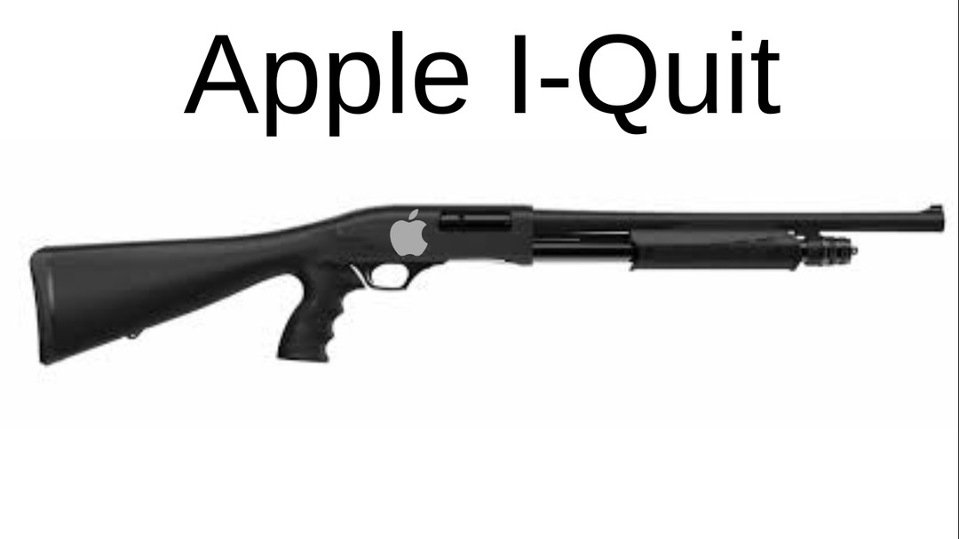 The Apple I-Quit - meme