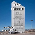 Commercial meds side effects