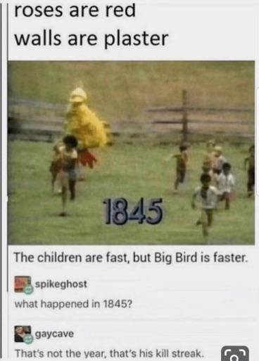 Big bird one of the redacted name on the list - meme