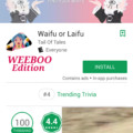Weeboo in andriod store fuck that!