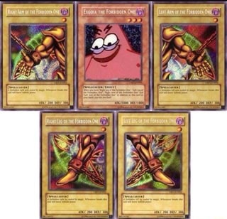The forbidden one is patrick - meme