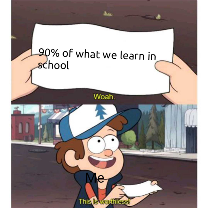 School learning - meme
