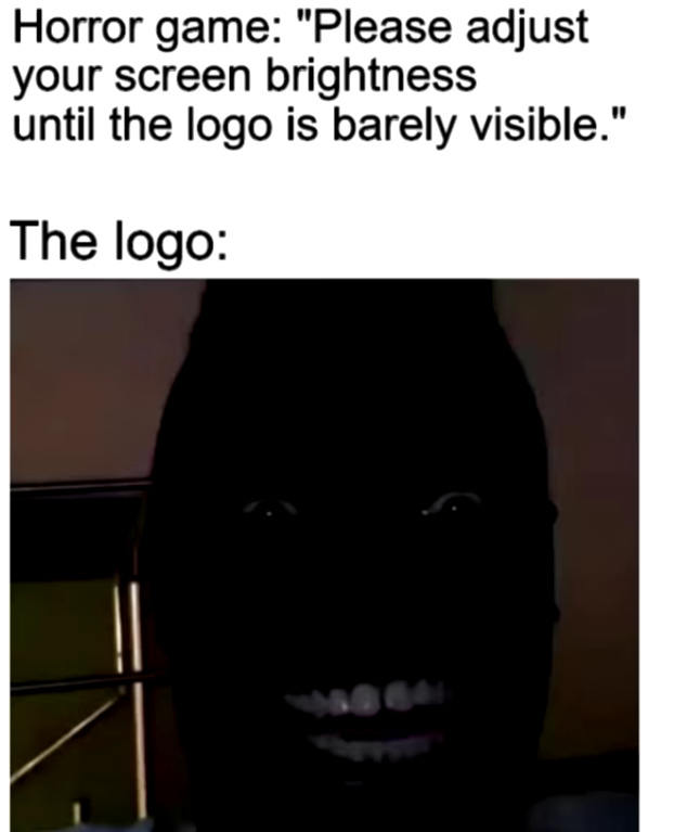 horror game logos be like - meme