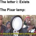Pixar lamp are a bad person