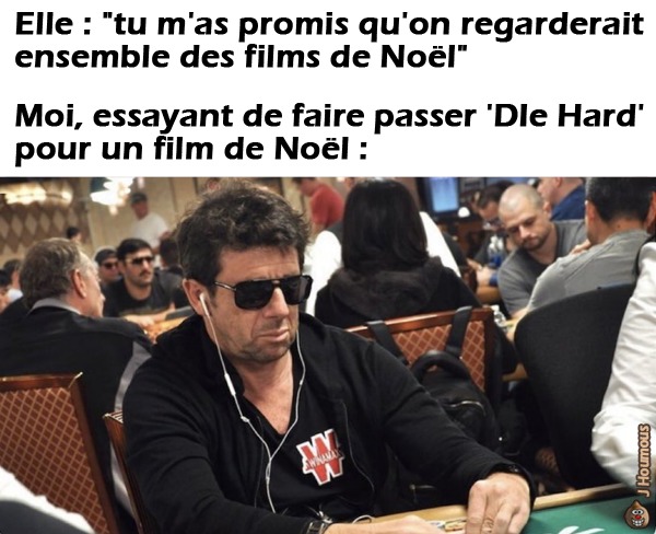 Ça se passe à Noël et ils s'embrassent à la fin - meme