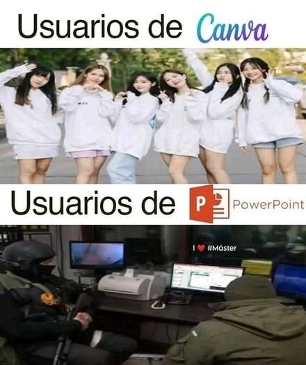 Usuarios de PowerPoint cuando descubren la animación de monstruo - meme