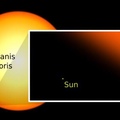 El Sol comparada con la estrella más grande del universo conocido