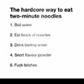 "two minute noodles"
