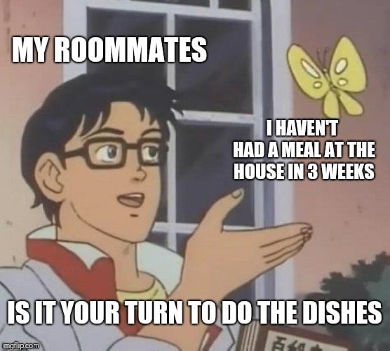 Roommates - meme