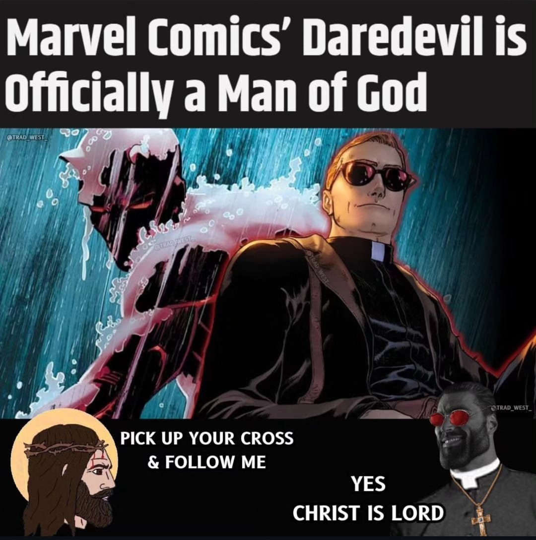 Christ is the primordial superhero archetype - meme