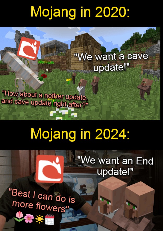 Mojang in 2024 - meme