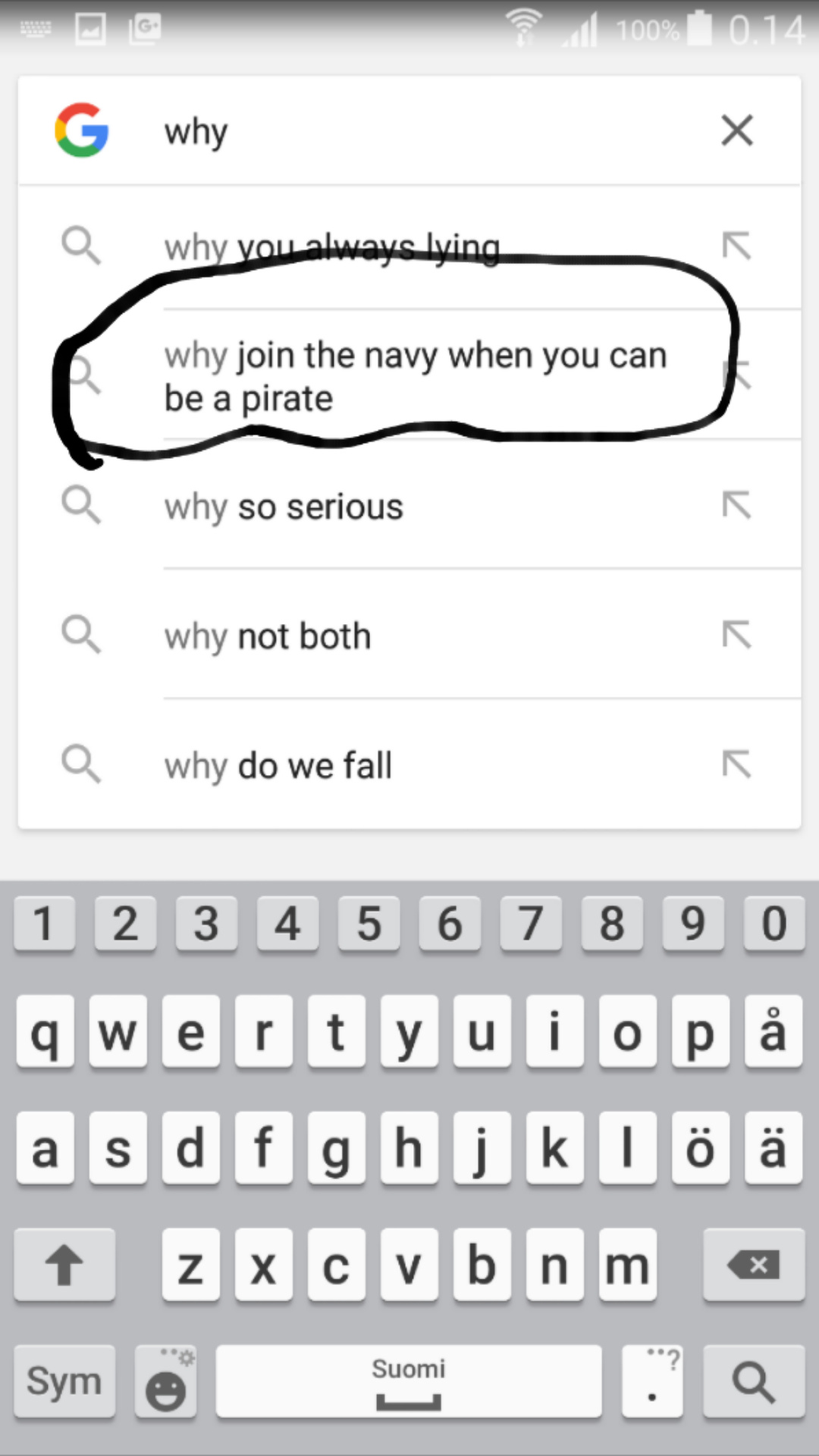 Google knows what's up - meme