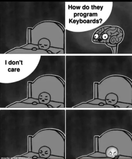 With other keyboards - meme