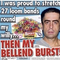 world record loom bands around penis
