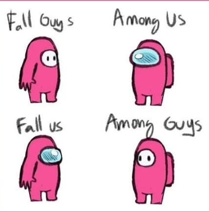 Fall Among Guys Us xD - meme