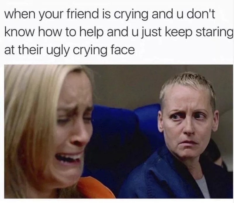 Ugly crying face meme