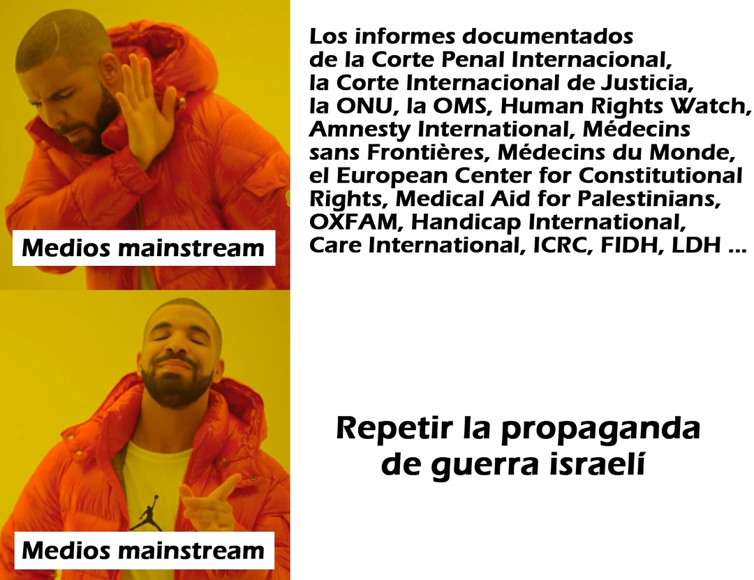 Informe sobre la situación en Gaza - meme