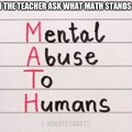 Math stands for