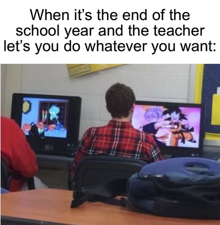 End of school - meme