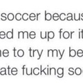 Just like soccer...