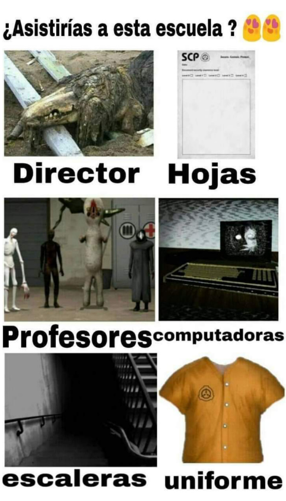 Escuela SCP - meme