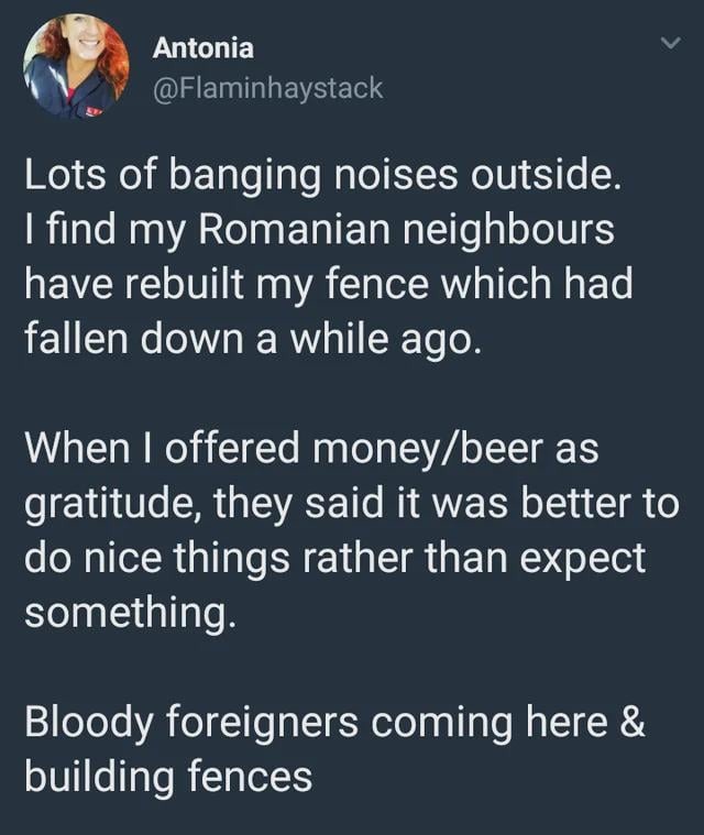 Bloody foreigners - meme