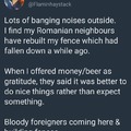 Bloody foreigners