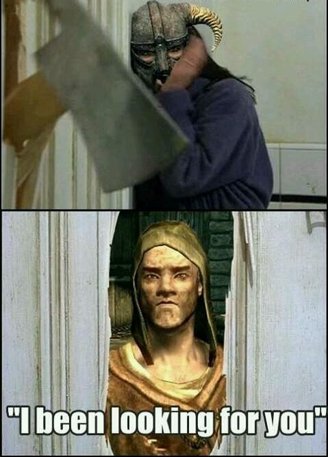 That courier of Skyrim... - meme