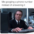 Googling an unknown phone number instead of answering