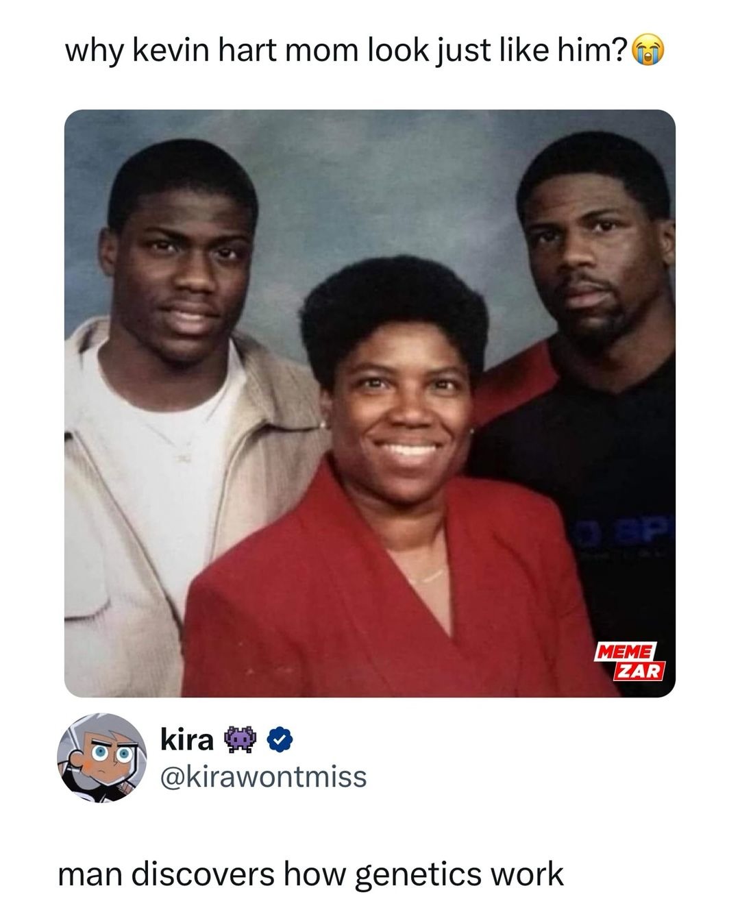 Kevin Hart’s mom looks more like Kevin Hart than Kevin Hart - meme