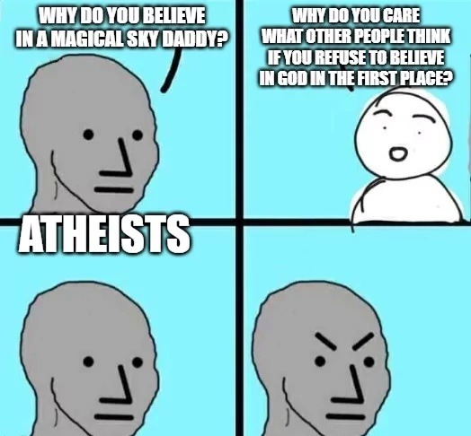 Atheism is cancer - meme