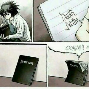 Poor death note - meme