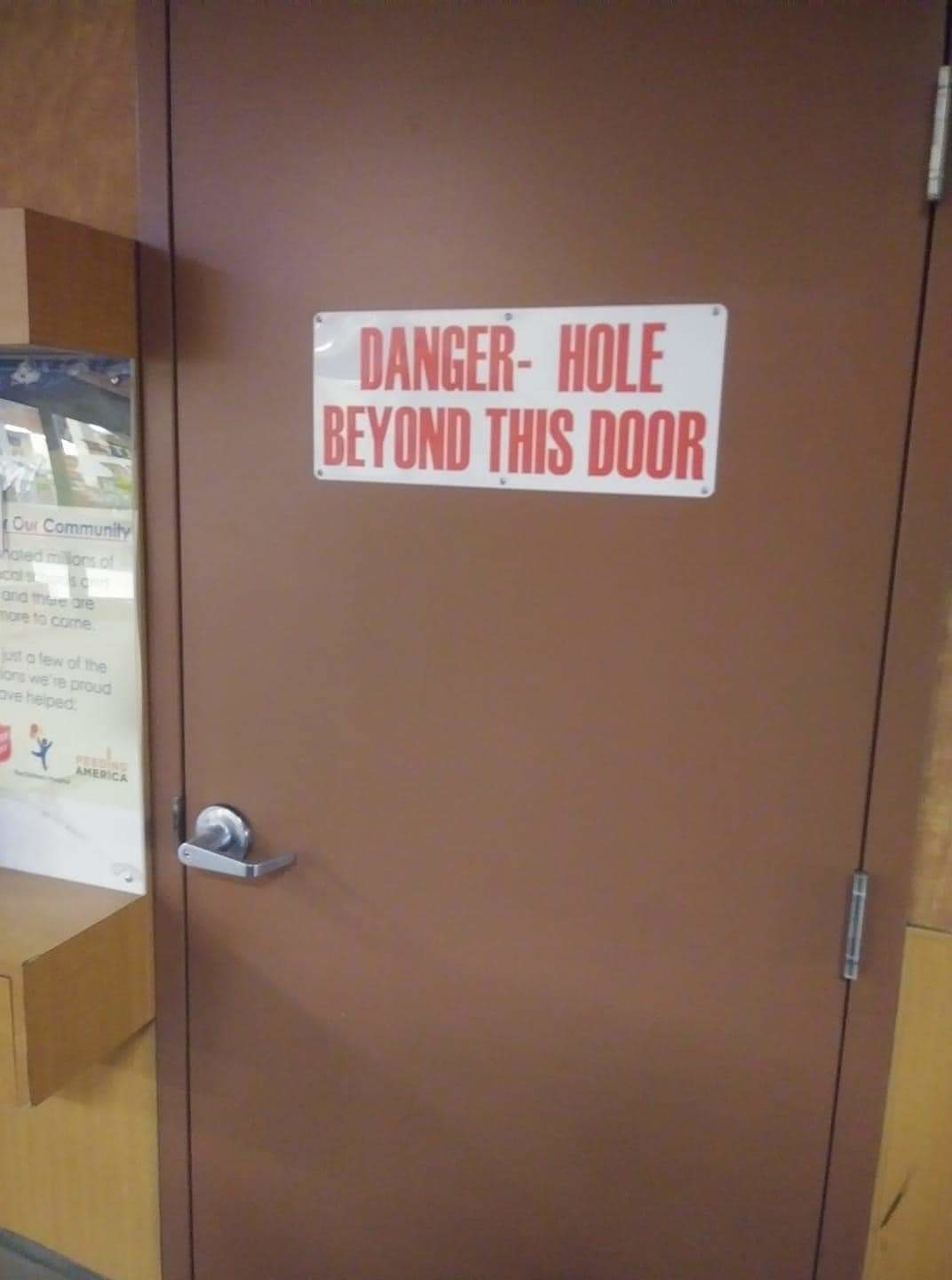 What danger hole... - meme
