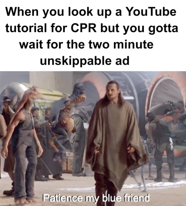 Maybe there shouldn't be ads on those? - meme