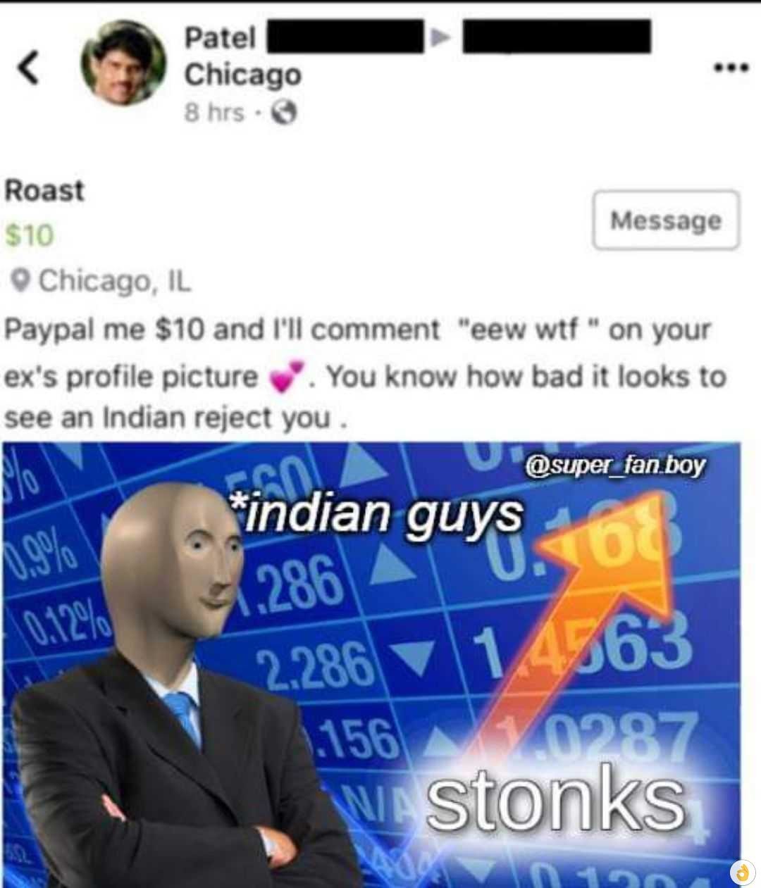 Indian guys: STONKS - meme