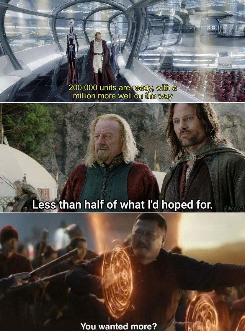 200,000 units and counting... Still not enough for me tho - meme
