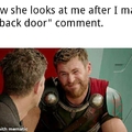 Back door = anus