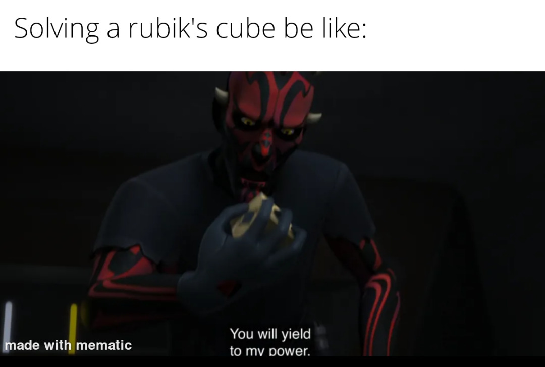 Rubik's cube - meme