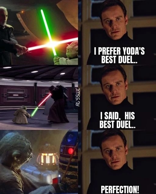 Yoda is my favorite Star Wars character - meme