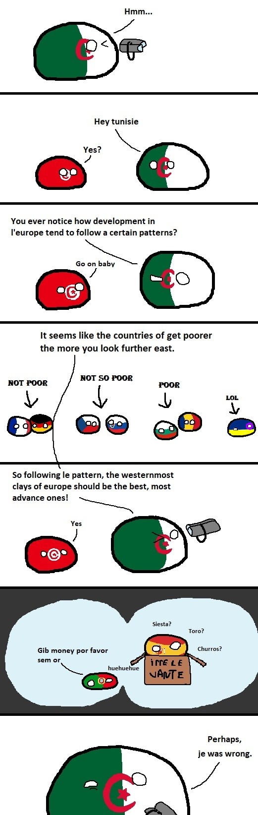 europe in the face of algeria and tunisia - meme