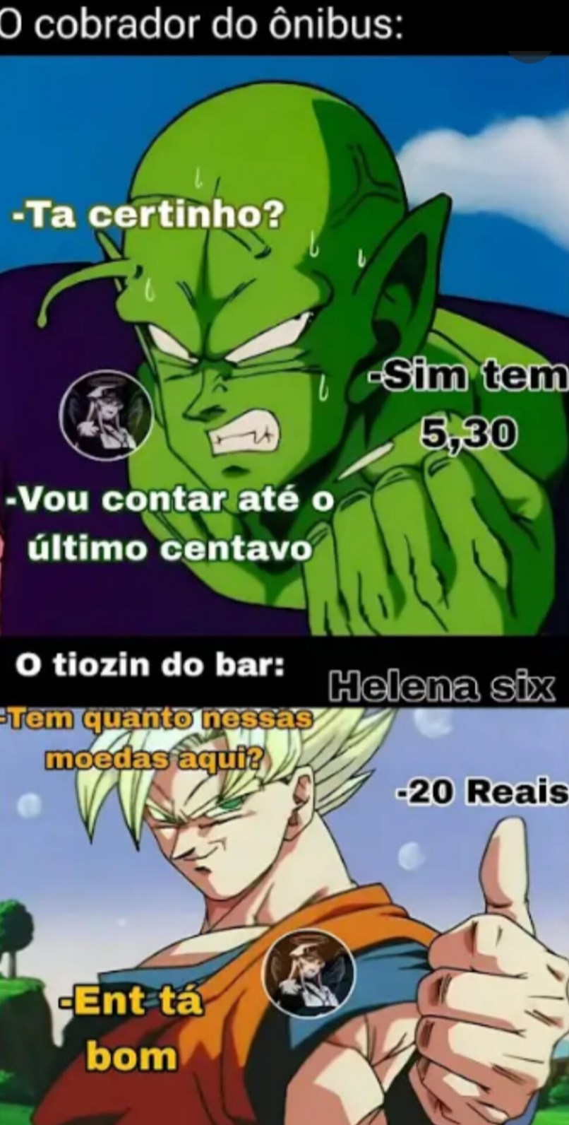 Cobrador vs Tio do Bar - meme