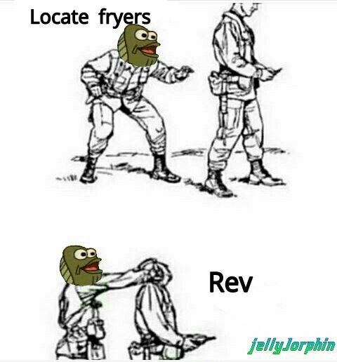 Rev up those fryers - meme