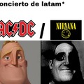 contexto: el concierto de nirvana en argentina kurt cobain se queria suicid1r y hico pico el escenario XD